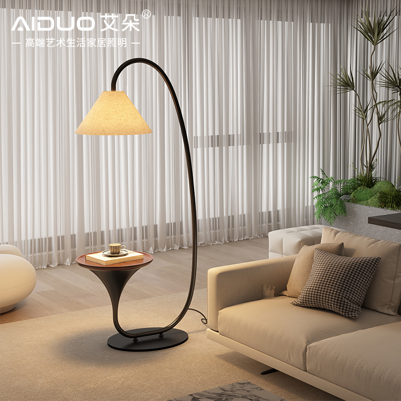 艺术落地灯客厅高级感沙发旁边设计师款意式卧室氛围茶几置物台灯