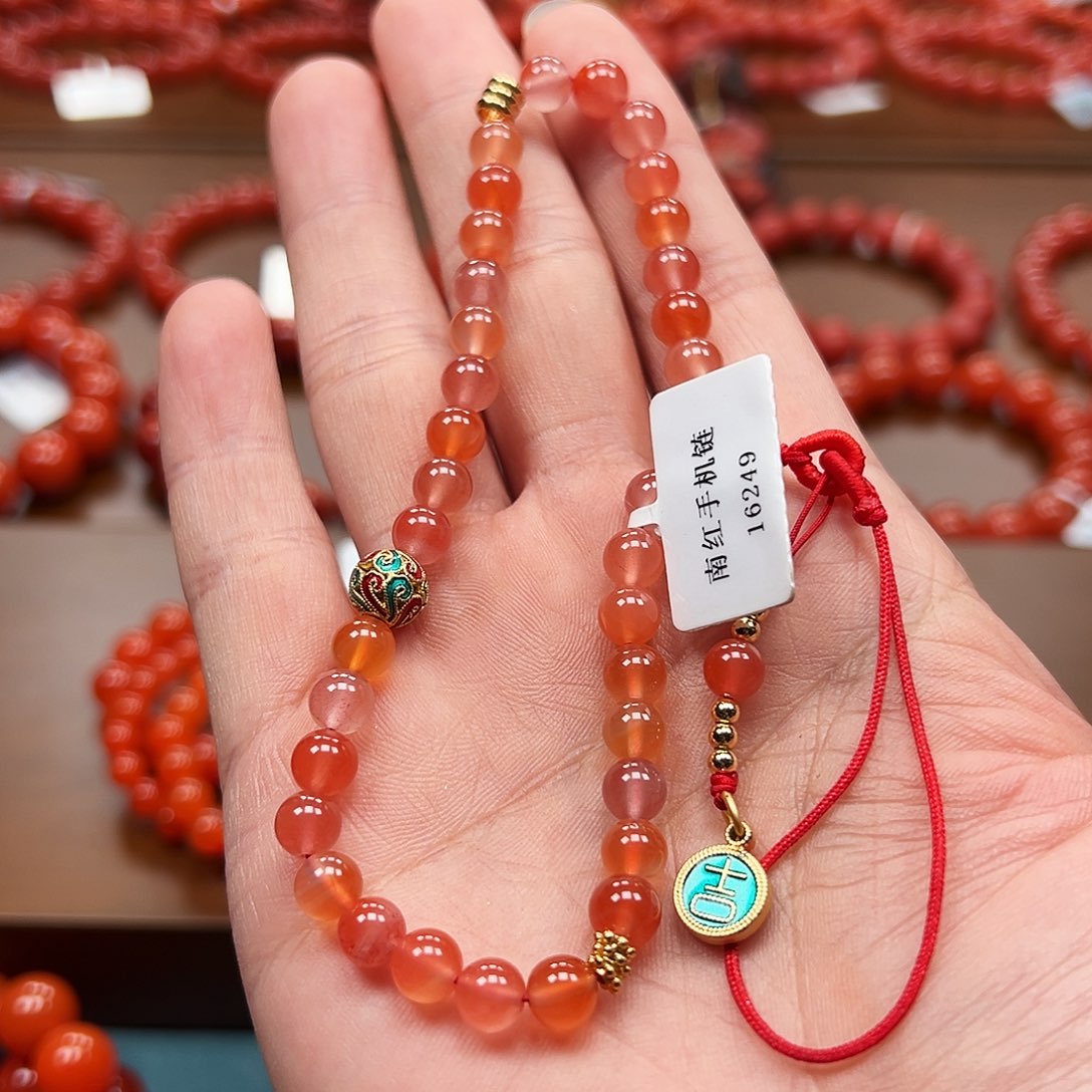 南红玛瑙未镶嵌手串