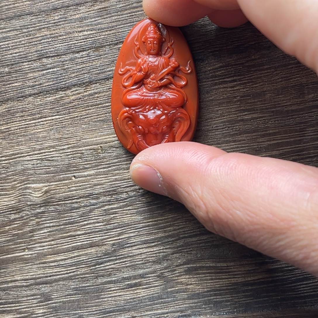 南红玛瑙吊坠(不含链)未镶嵌十***藏