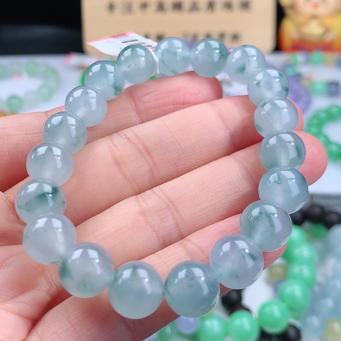 翡翠手链未镶嵌卡10mm