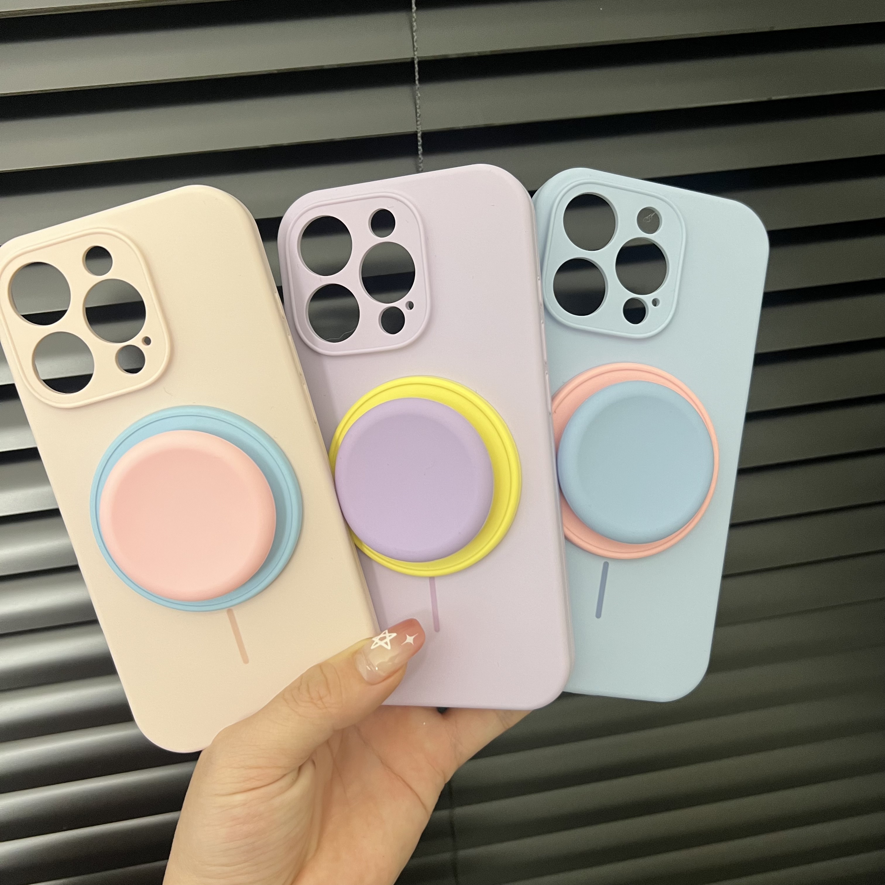【一体AI按键】液态硅胶手机壳细磁肤感精孔磁吸iPhone16plus/11