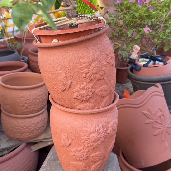 花盆紫砂口19高24