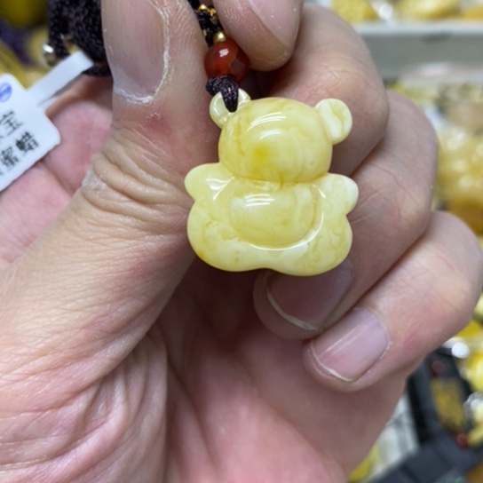 蜜蜡裸石未镶嵌吊坠