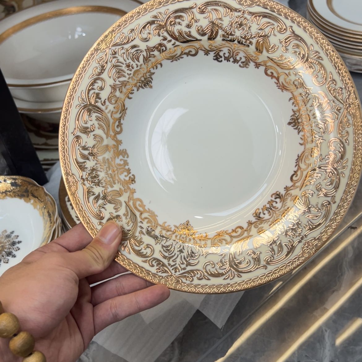 【闪购商品】瓷片9寸草帽盘两个一单福利价