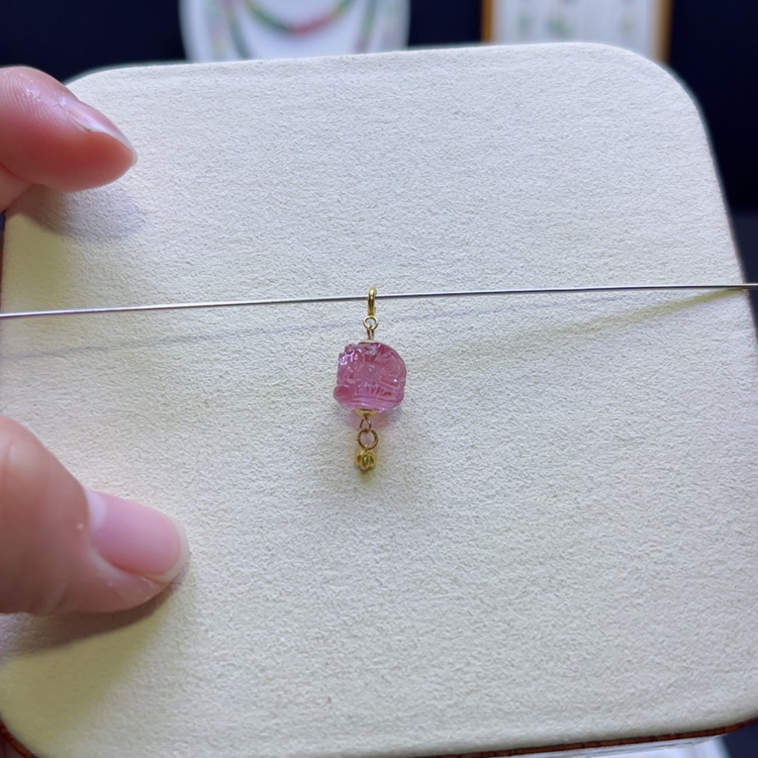 碧玺吊坠(不含链)未镶嵌许****ෆ