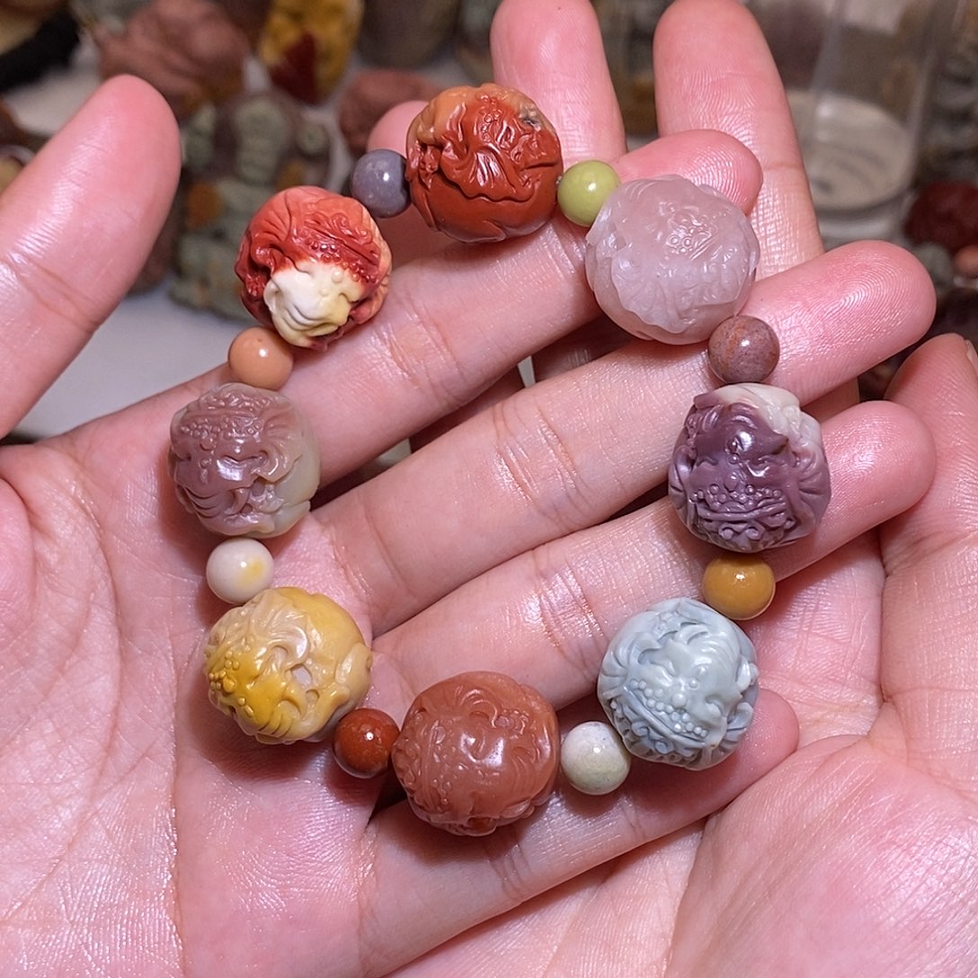 石英质玉（阿拉善玉）未镶嵌手链