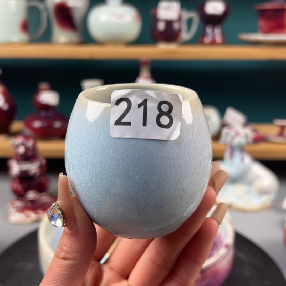 瓷片微瑕主人杯纯手工