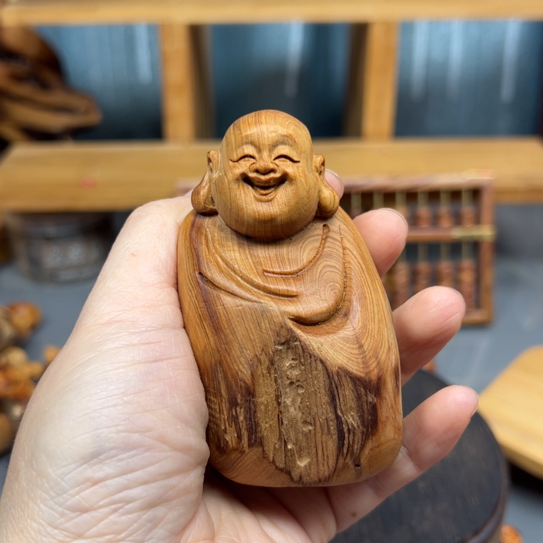 柏木崖柏木摆件手把件，95