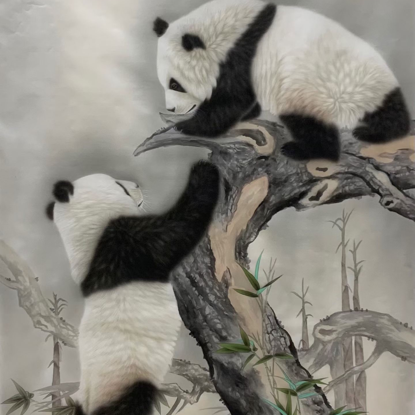 精品 绢本 工笔 国宝图 手绘国画