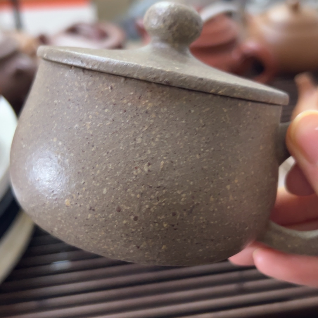 豆***妈紫砂茶壶八目盖杯230