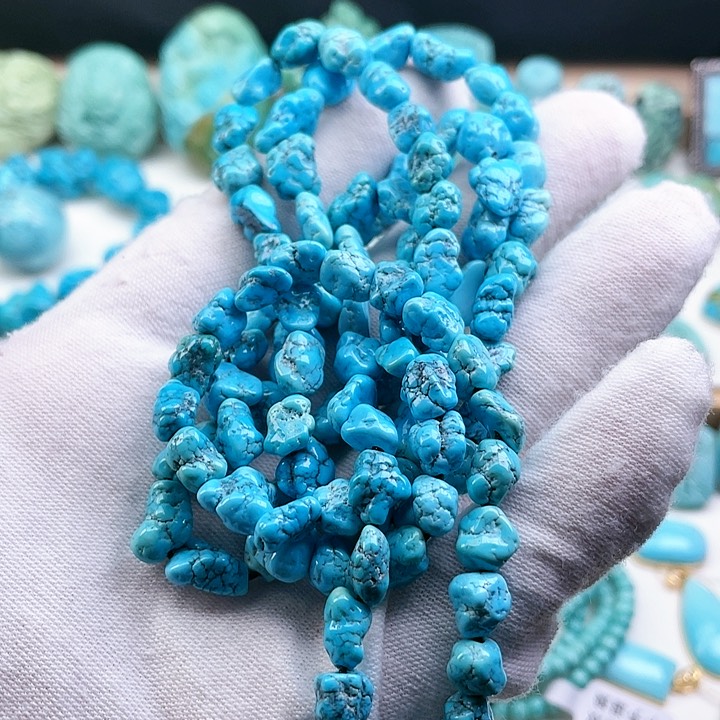 绿松石配饰银S925镶嵌