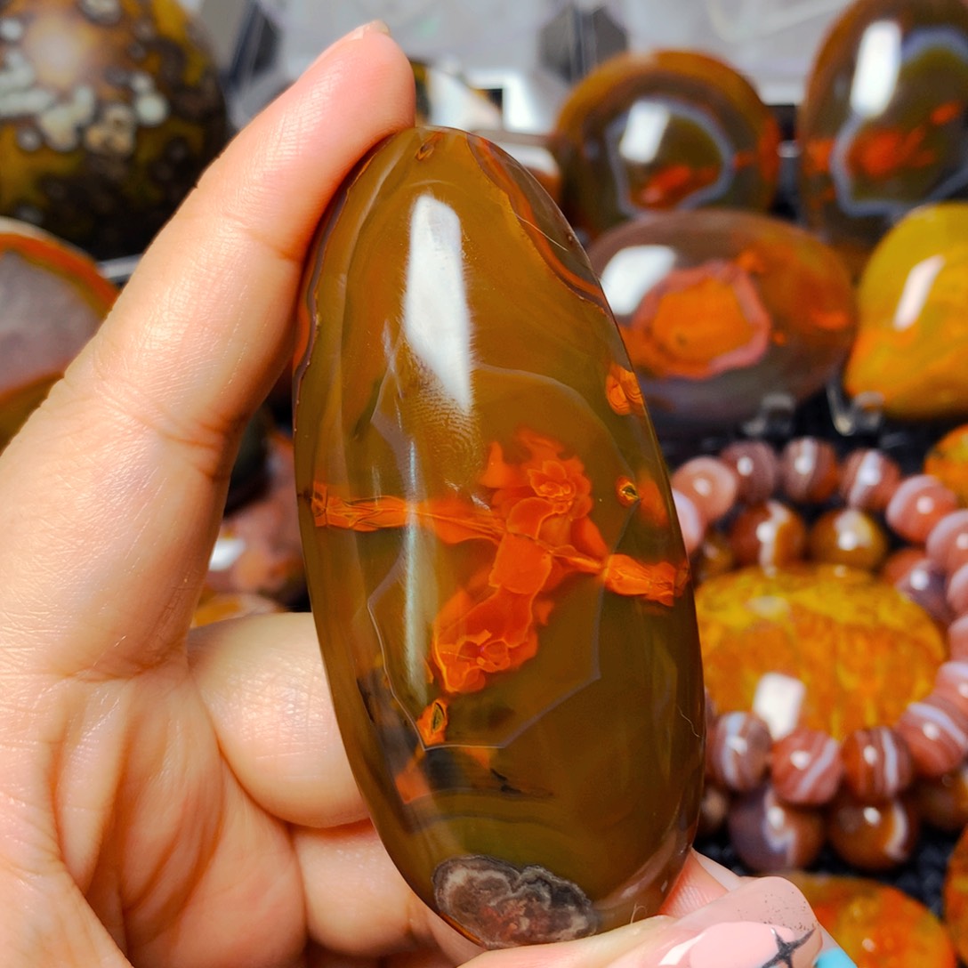 财***郎玛瑙/玉髓战国红玛瑙未镶嵌