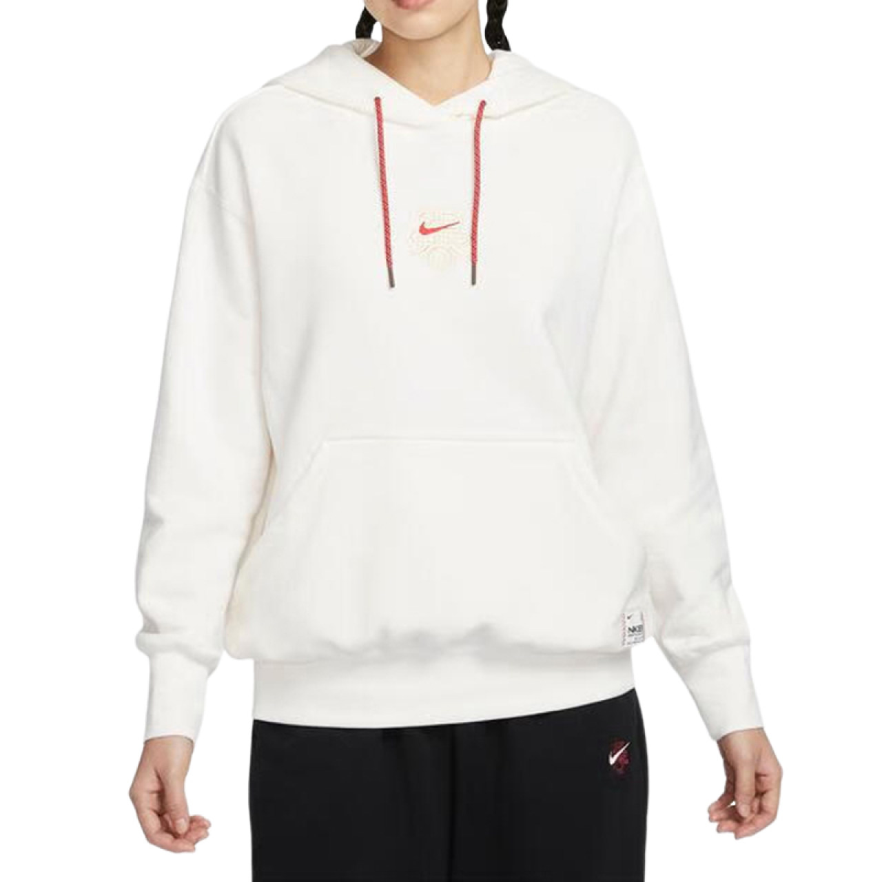 NIKE(耐克)春节款新年女子套头衫卫衣HV8461133印花带帽休闲