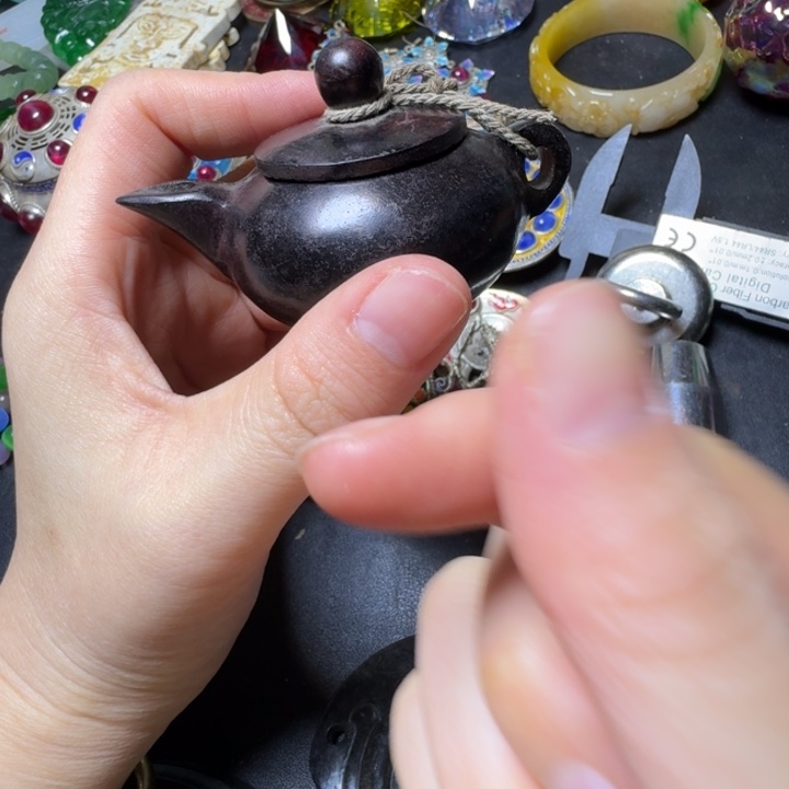 吊坠紫金钵盂菩提尘**光