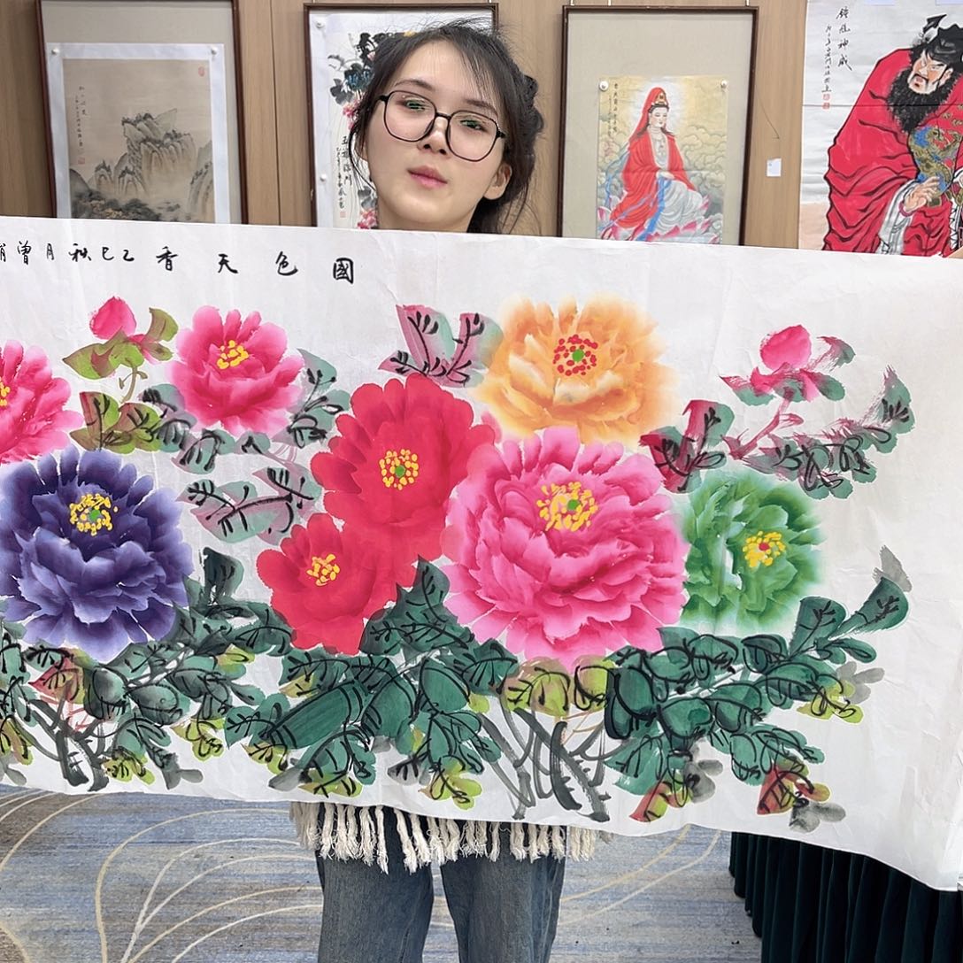 国画00后美女字画福利专场