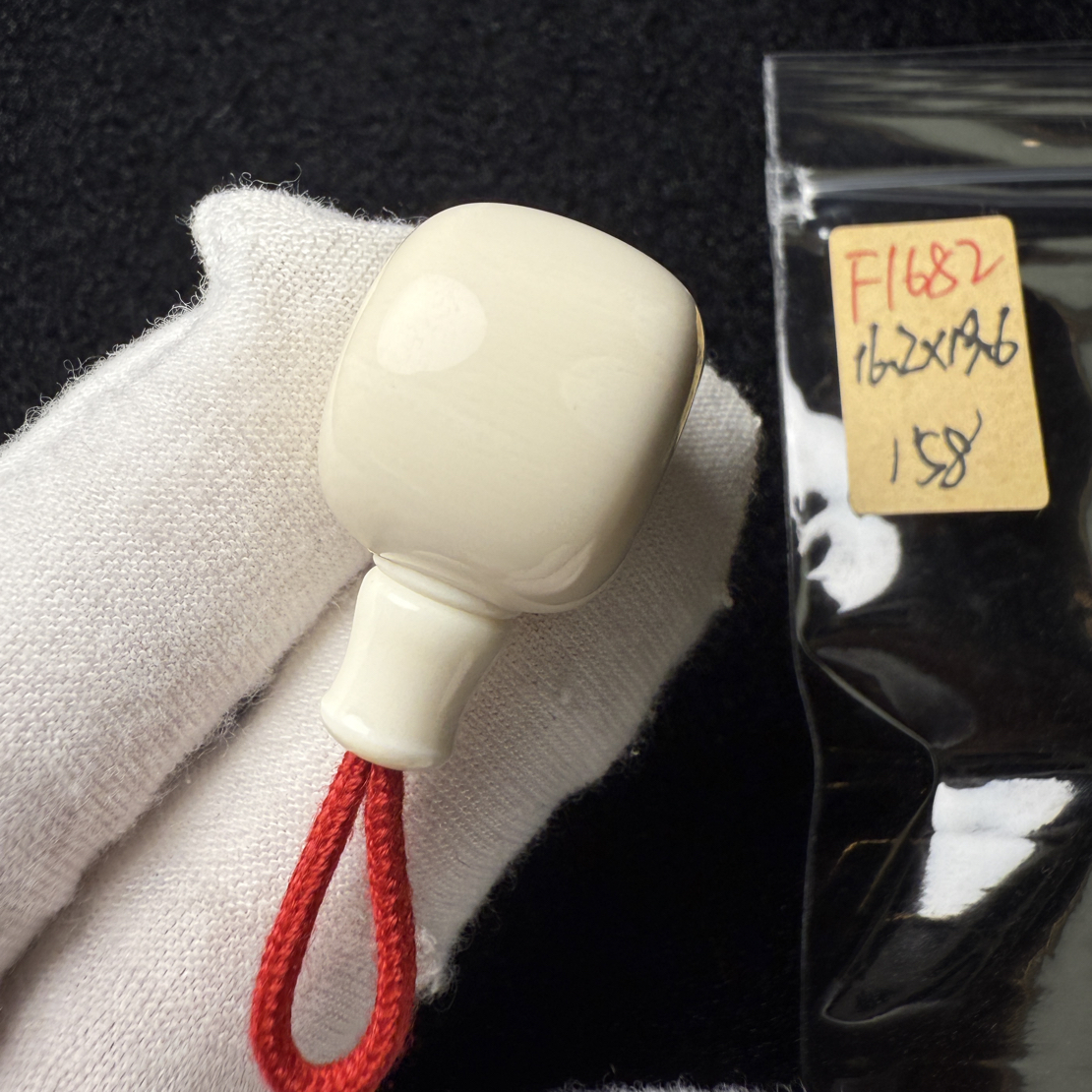 F1682猛犸象牙藏式桶珠分体三通16.2*19.6冰料果冻料（水印特价）