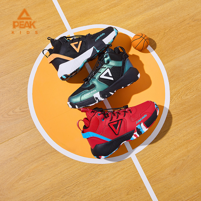 Peak/匹克秋冬高帮篮球鞋男儿童防滑防崴减震缓震运动鞋DEK3462A
