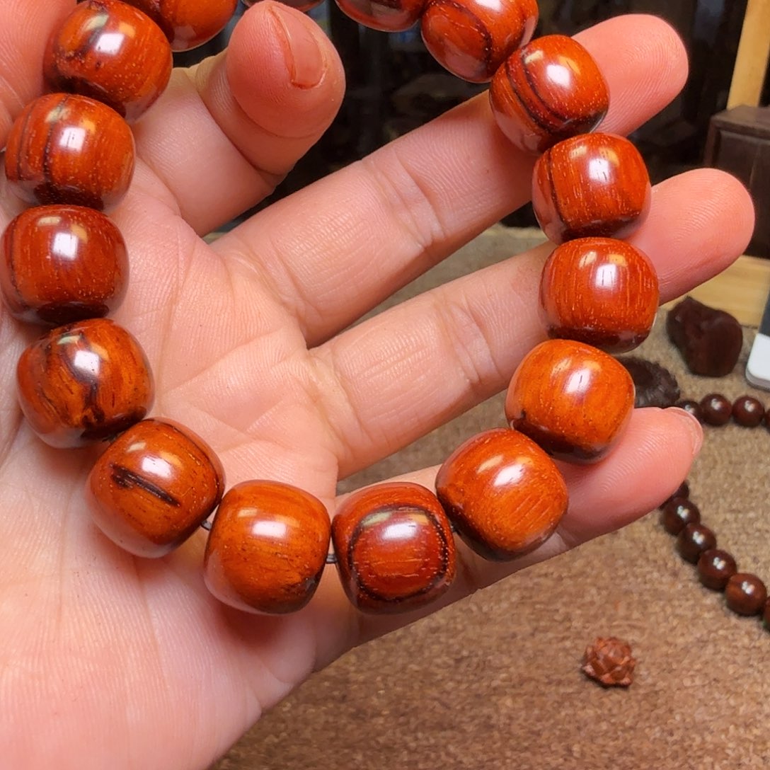 檀香紫檀（小叶紫檀）手串拆料1314