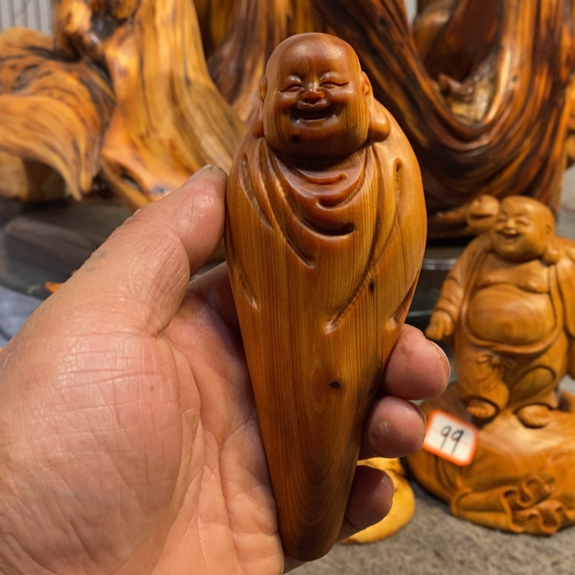 【闪购商品】柏木（崖柏）根雕木雕工艺品摆件家居买十送一手把件