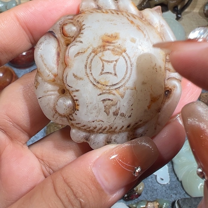 和田玉未镶嵌挂件