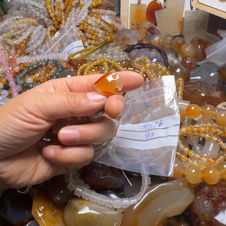 玛瑙/玉髓未镶嵌颈饰0027