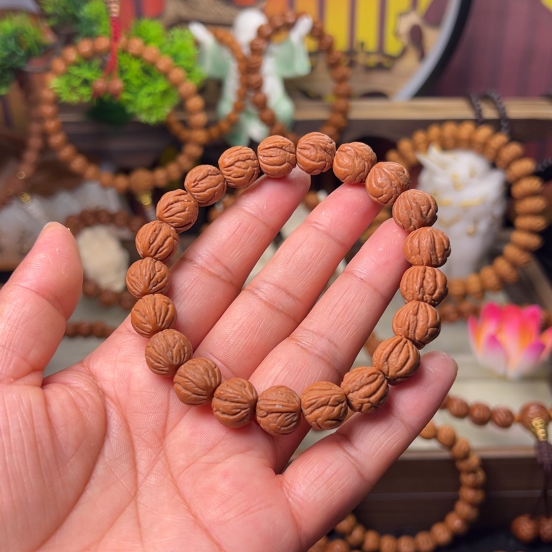 手串桃核玉龙脊手串12