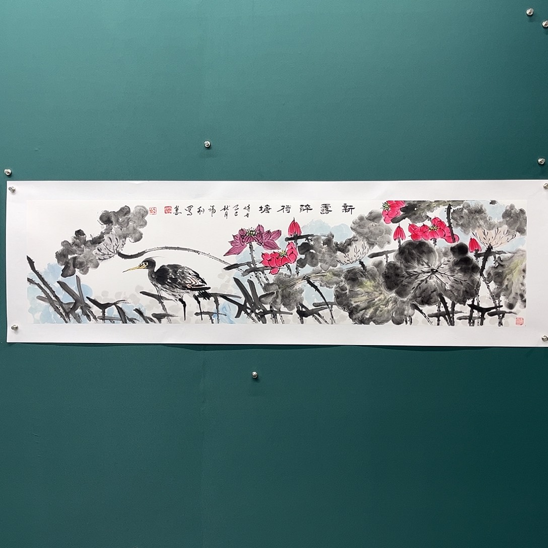 国画艺术家真人手绘