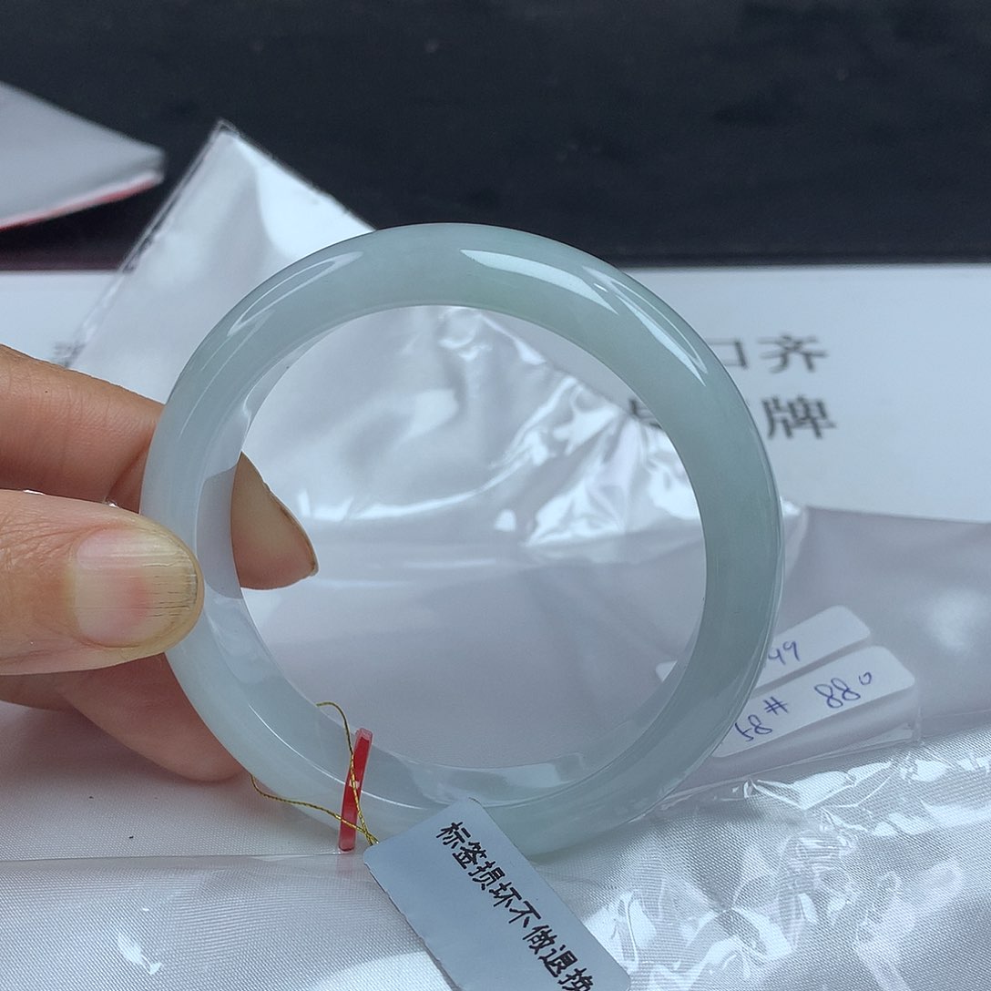 翡翠手镯未镶嵌58圈2099