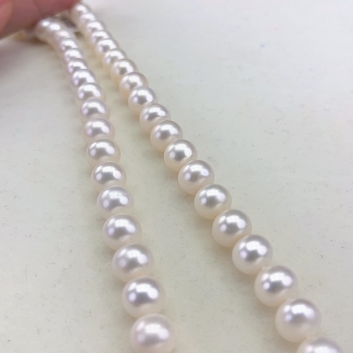 淡水珍珠颈饰未镶嵌8-9冷白