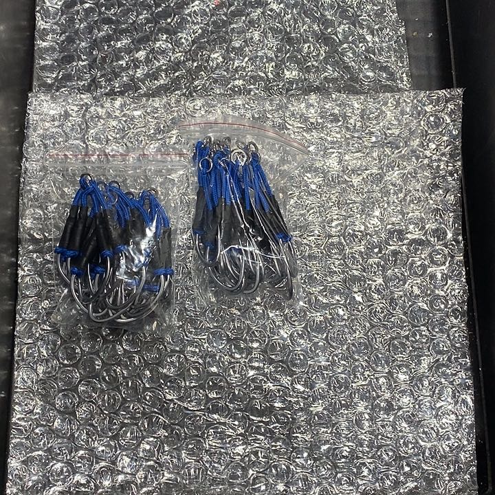 898号 3/0 新素材钢丝双钩10付 单钩 20个