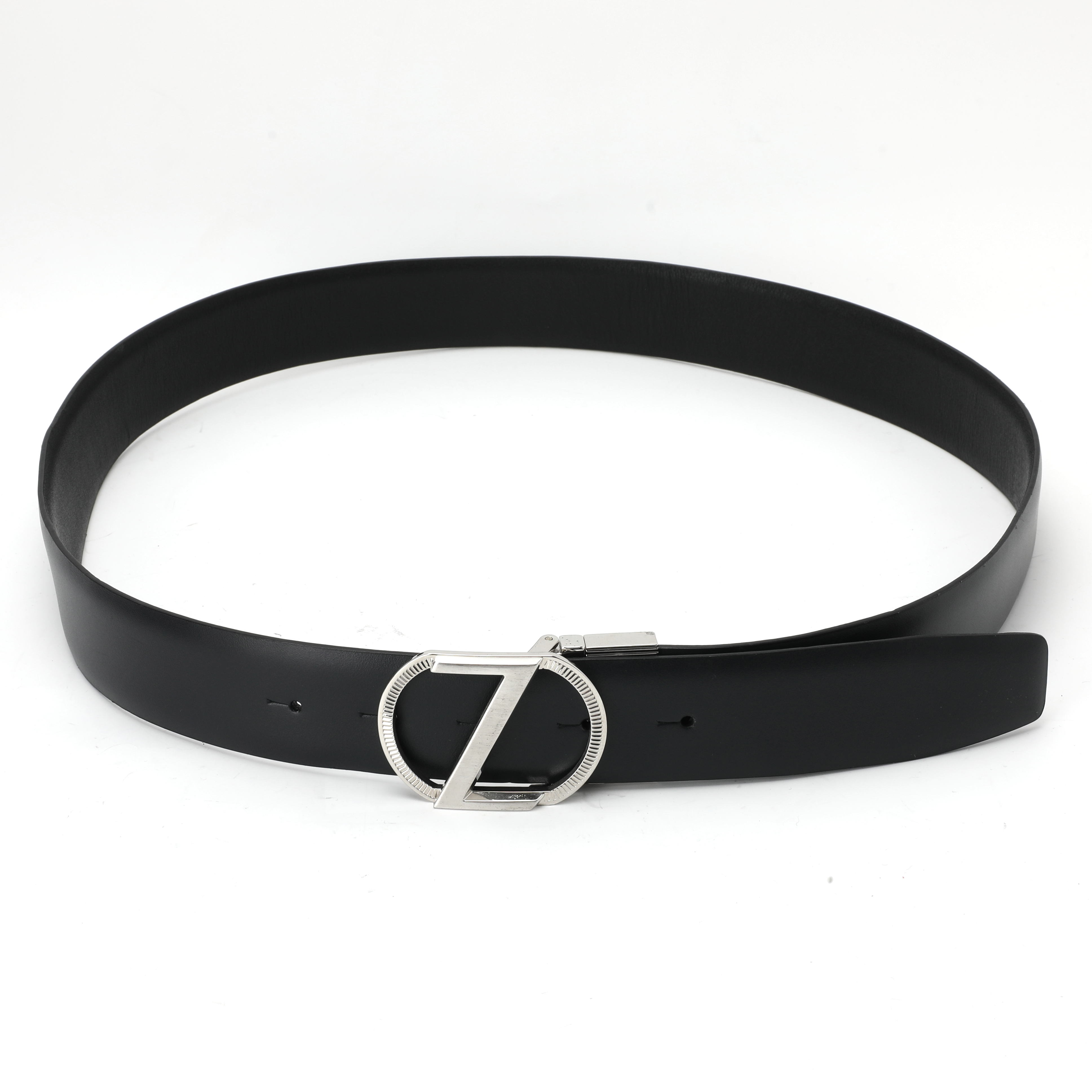 ZEGNA ZZ 可旋转扣男士真皮双面腰带 BSECC1980ANEN