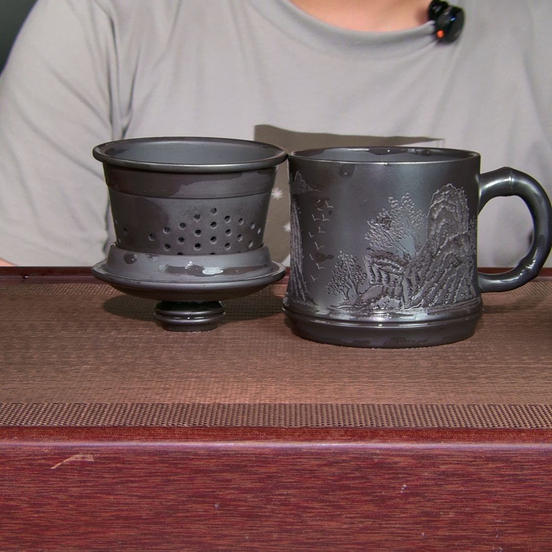 茶杯紫砂高货放漏