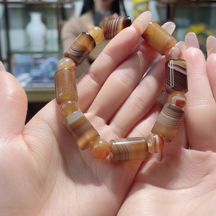 玛瑙/玉髓未镶嵌手链