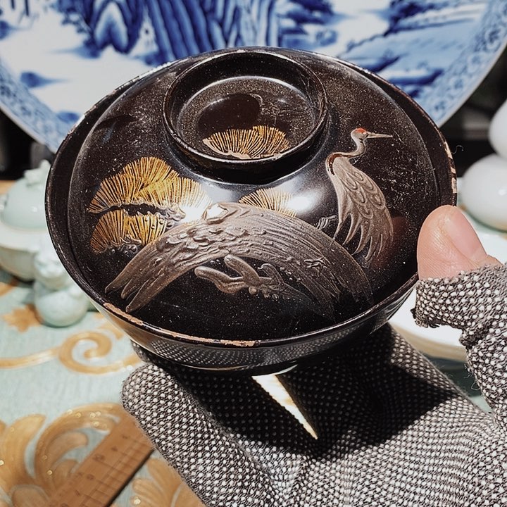 瓷片新年快乐万事如意