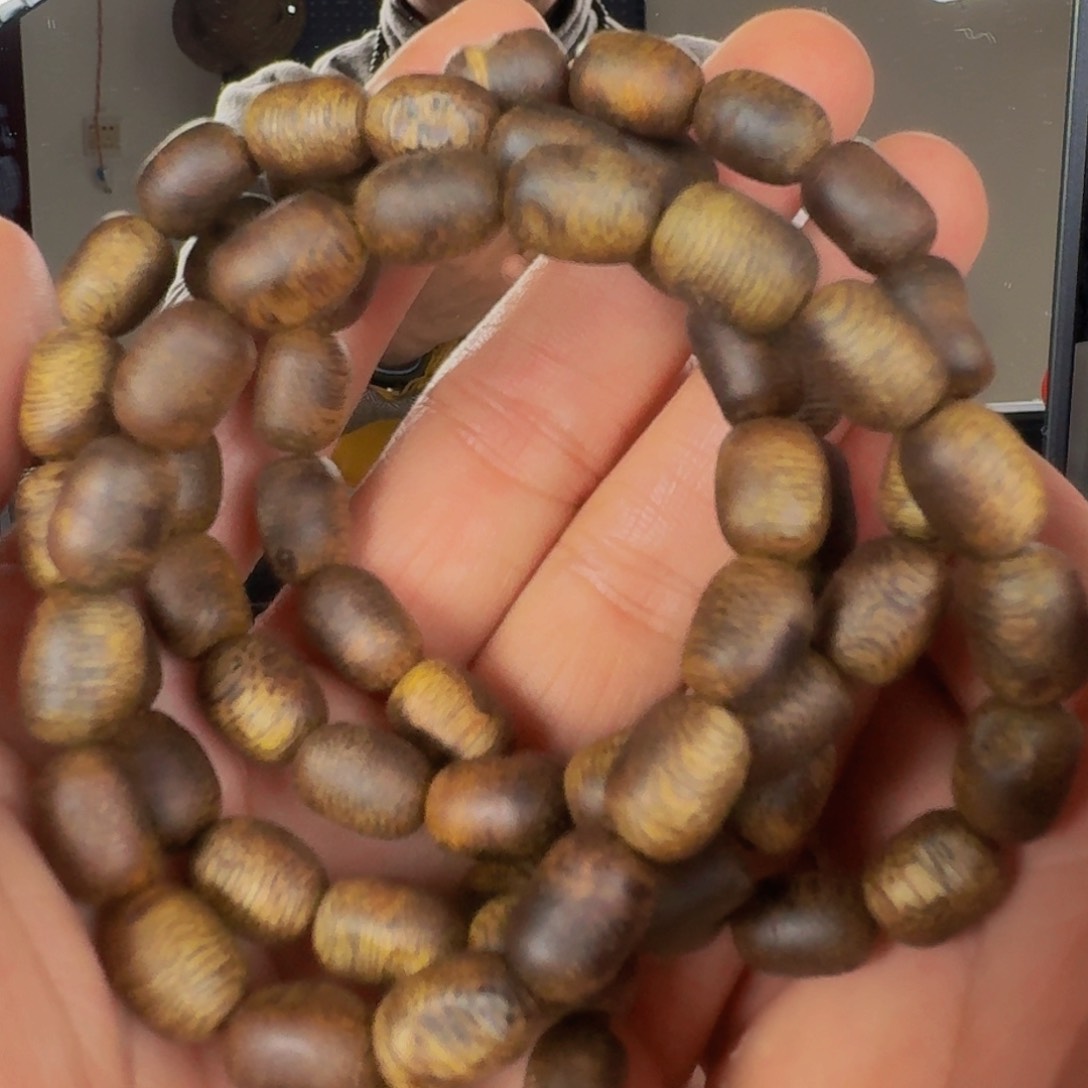 沉香手串陆河天然瘤疤珠多圈卡8+保24克