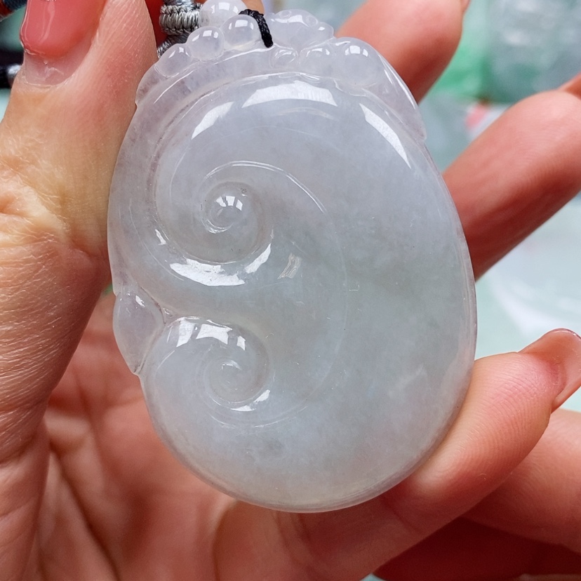 【闪购商品】翡翠颈饰未镶嵌天然翡翠A货如意