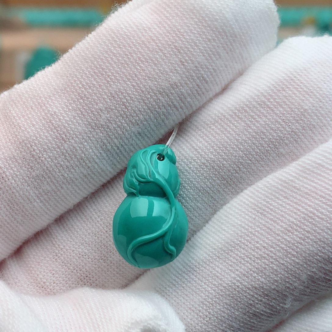 未镶嵌绿松石珠宝奇石10.4mm