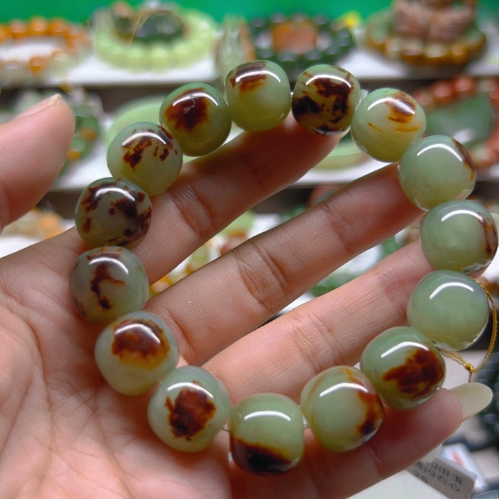 未镶嵌手串透闪石质玉