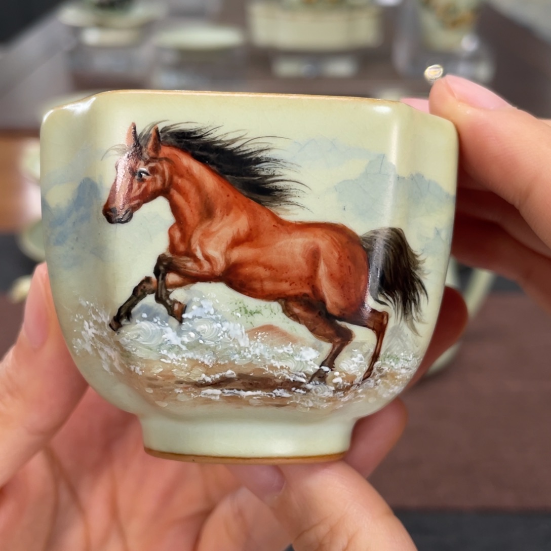 余秀华手绘生肖马