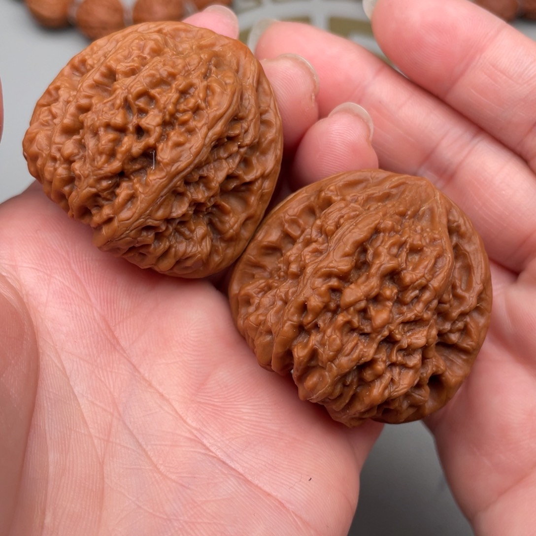 文玩核桃把件平谷凹底40