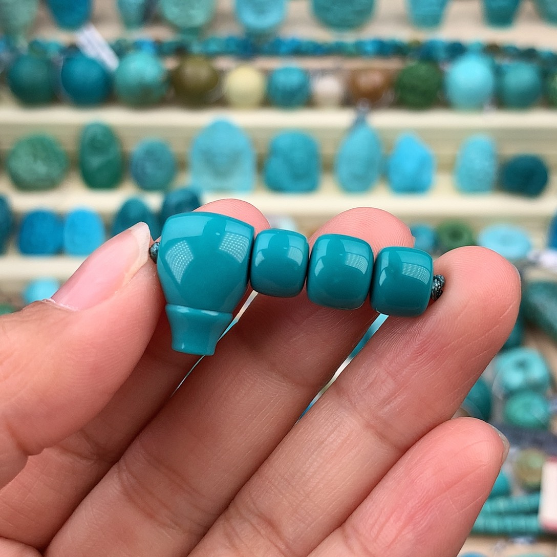 绿松石未镶嵌珠宝奇石8.5-8-10