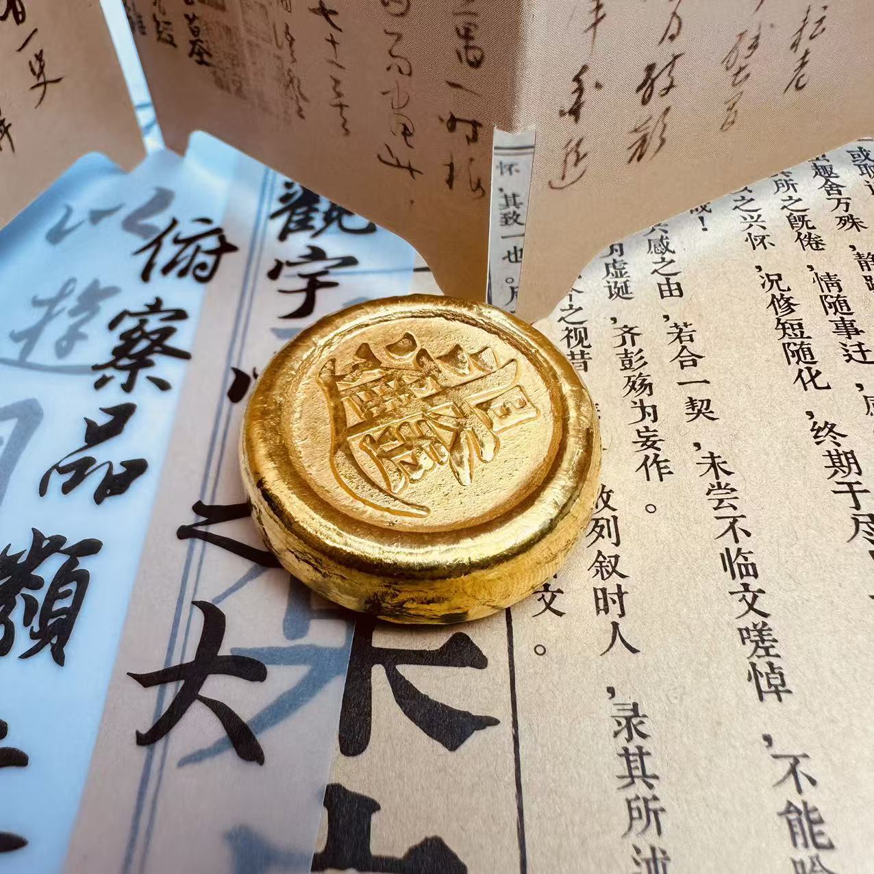 禧乐通体实心内外纯箔臻奢品高端摆件t019