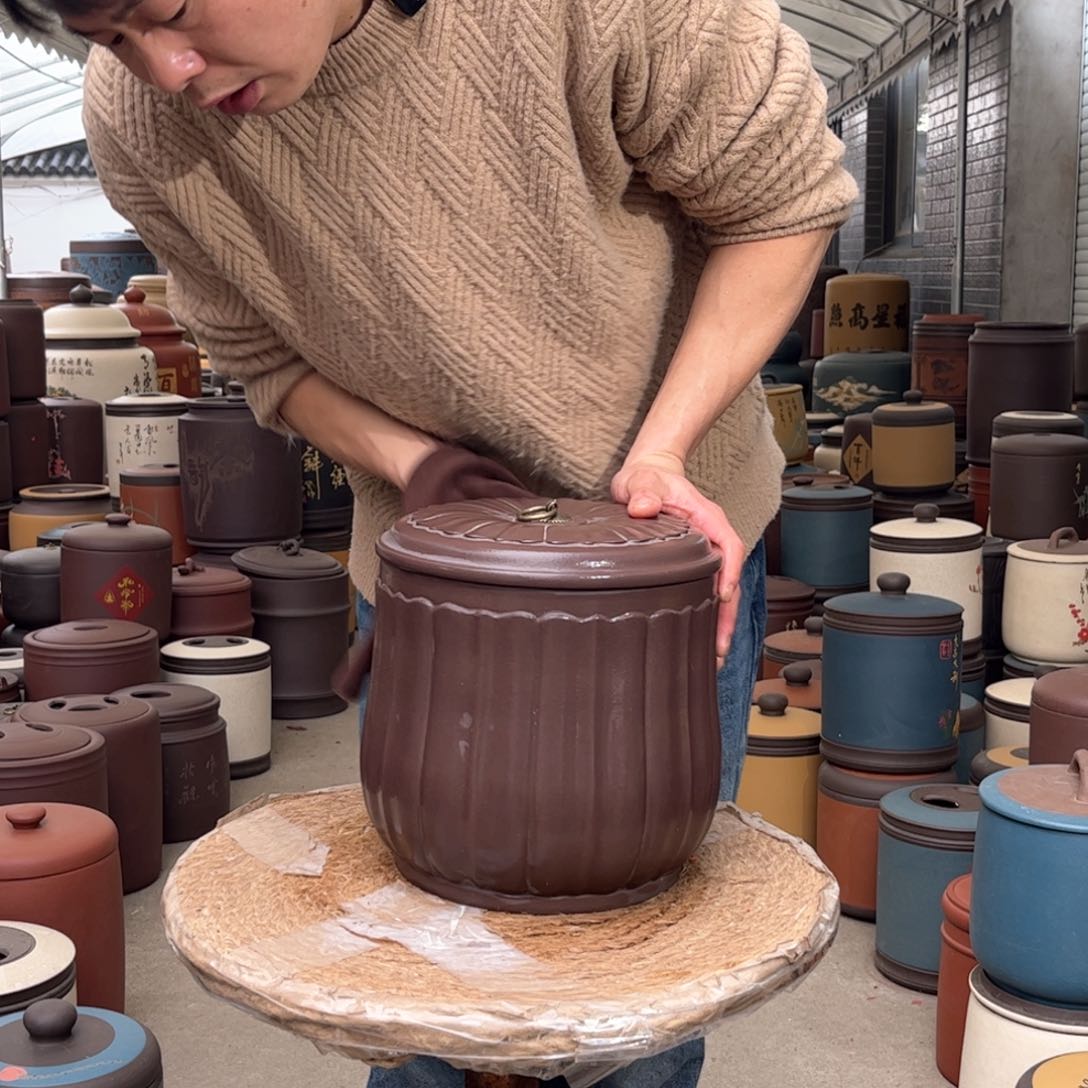 紫砂茶叶罐8 饼茶叶罐