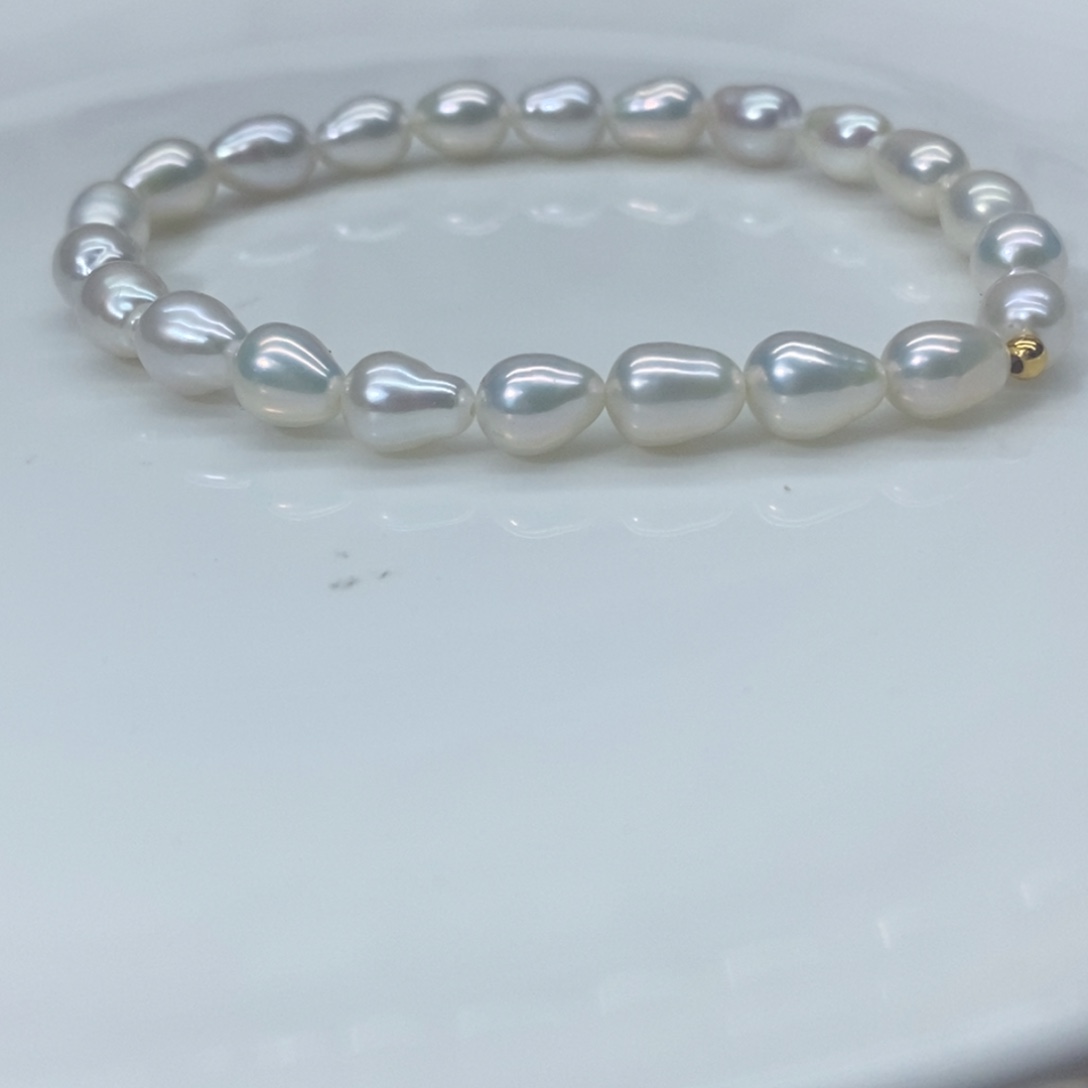 淡水珍珠手链银S925镶嵌