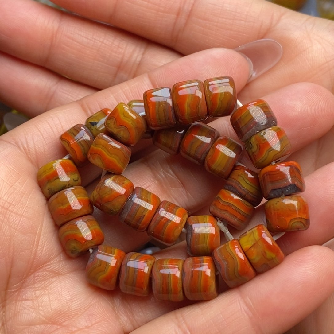 玛瑙/玉髓手链未镶嵌战国红