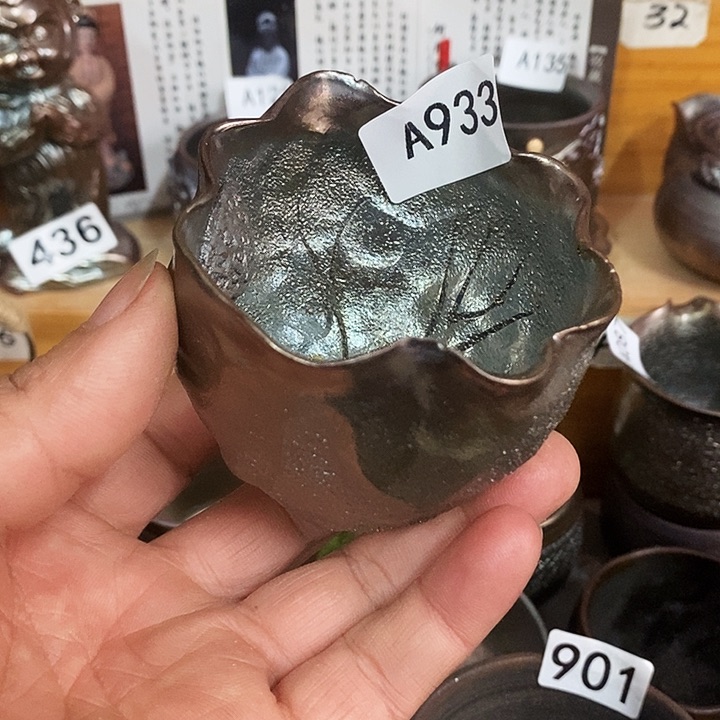 紫砂茶杯柴烧纯手工933