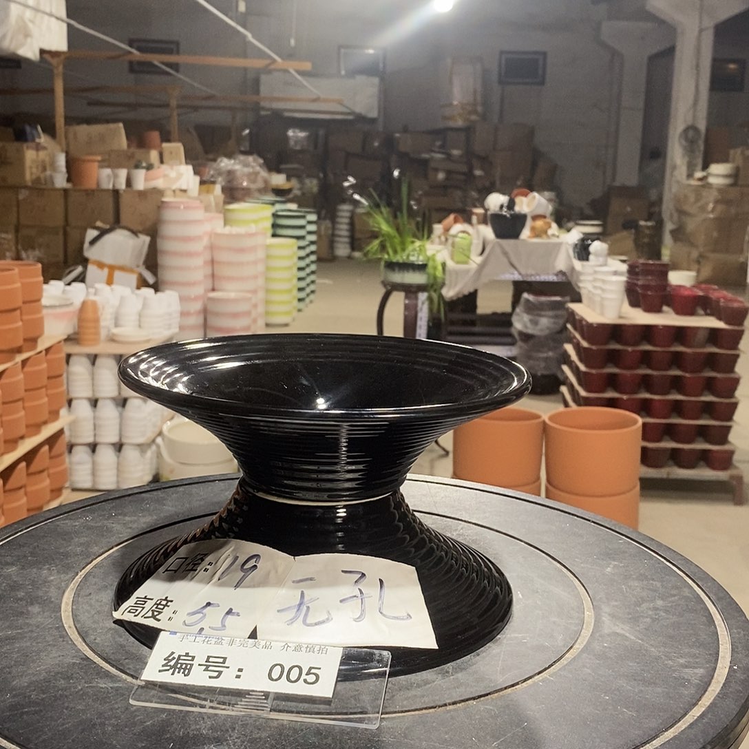 微瑕花盆-005-口19×5.5-2个无孔