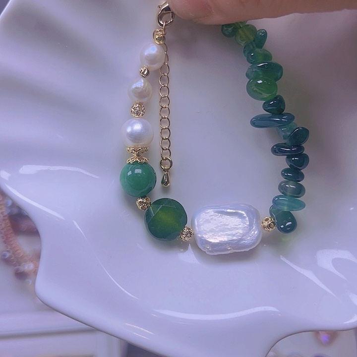 淡水珍珠颈饰合金