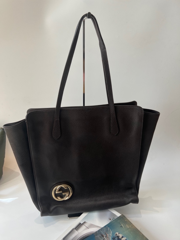 95新 GUCCI/古驰 古驰中古托特手提包