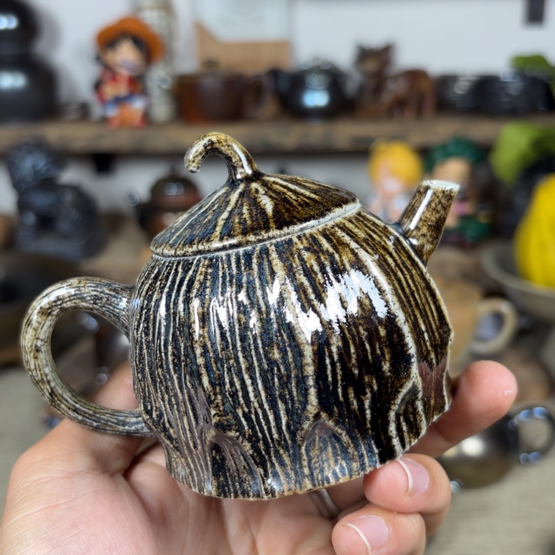 建水紫陶三木柴烧